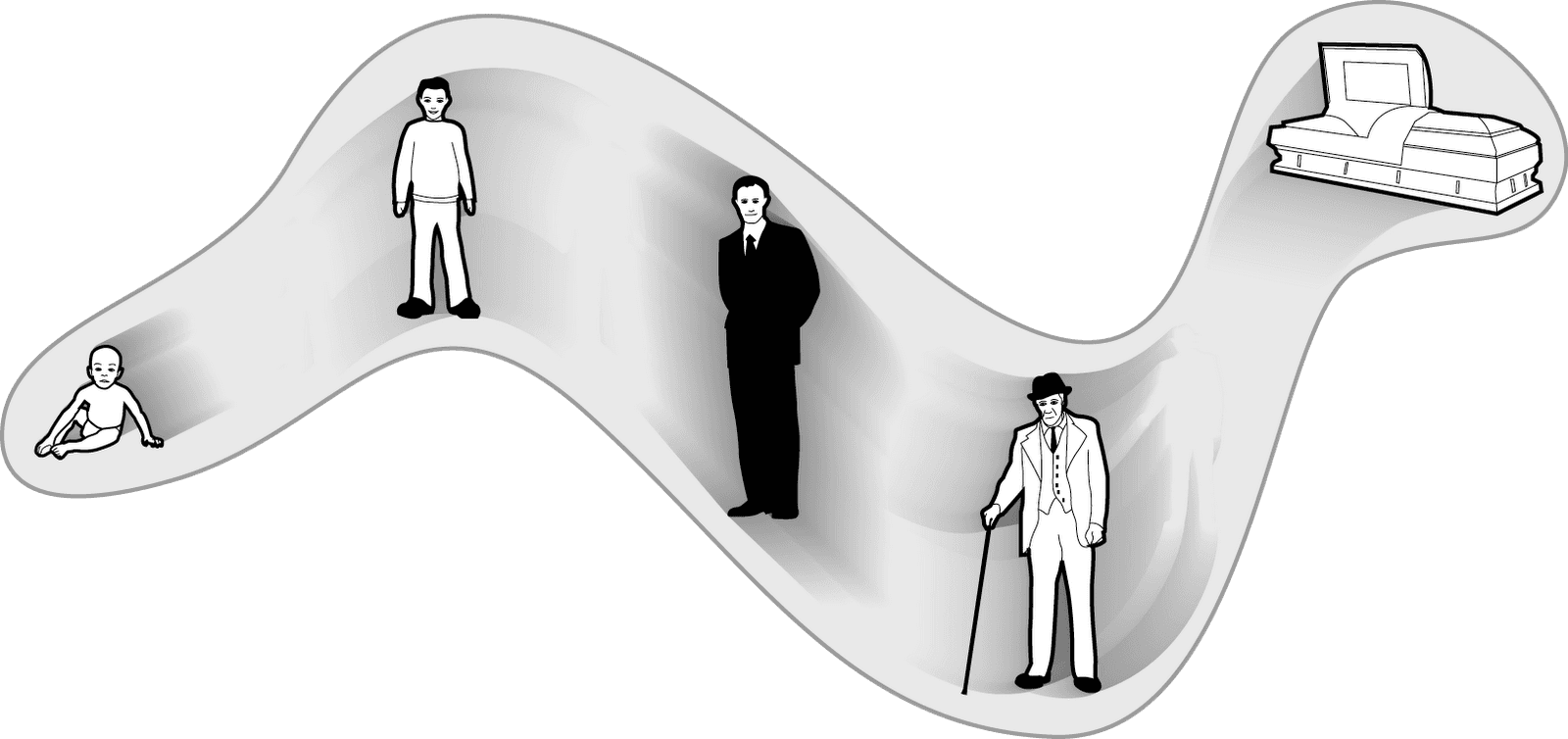 The image above represents how a person under the influence of this component would view themselves as an organism. This is often described as being a singular structure which stretches through the physical dimension of time alongside of all other identically behaving structures which the universe as a whole is entirely comprised of.